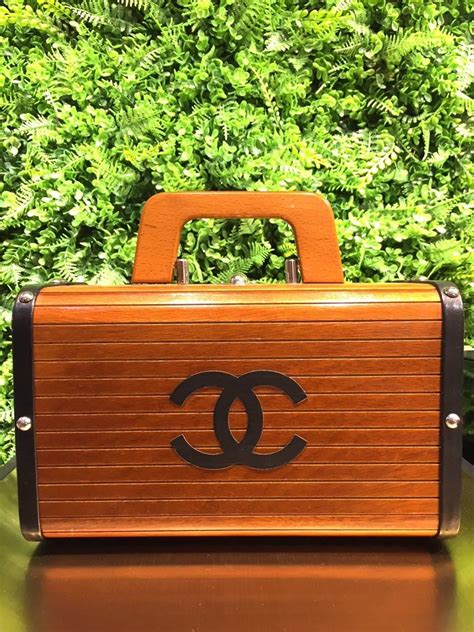 wood chanel|Chanel wood bag.